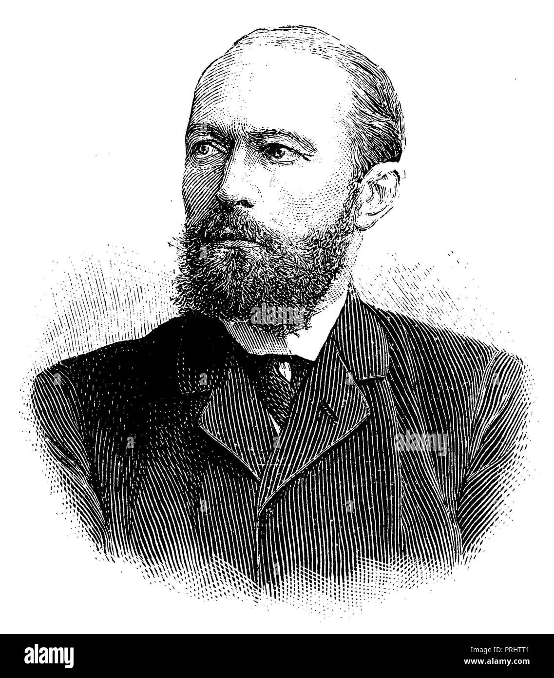 Emil von Behring (1854-1917), allemand et immunologiste, sérologiste Banque D'Images