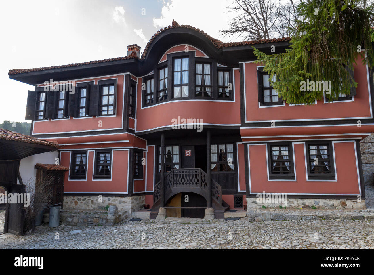 Todor Kableshkov Memorial House à Koprivshtitsa, Centre de la Bulgarie. Banque D'Images