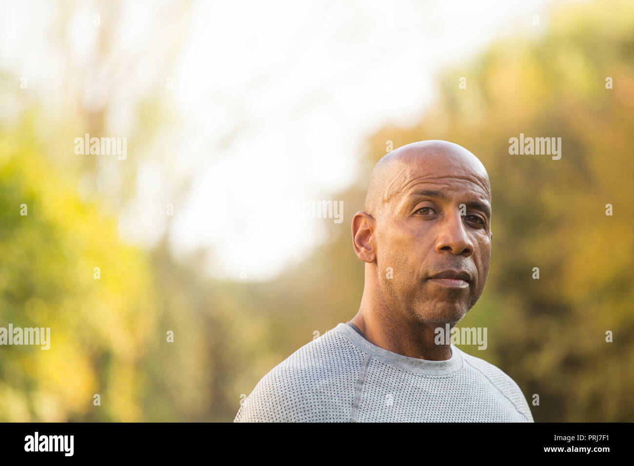 Portrait of a young monter African American man. Banque D'Images