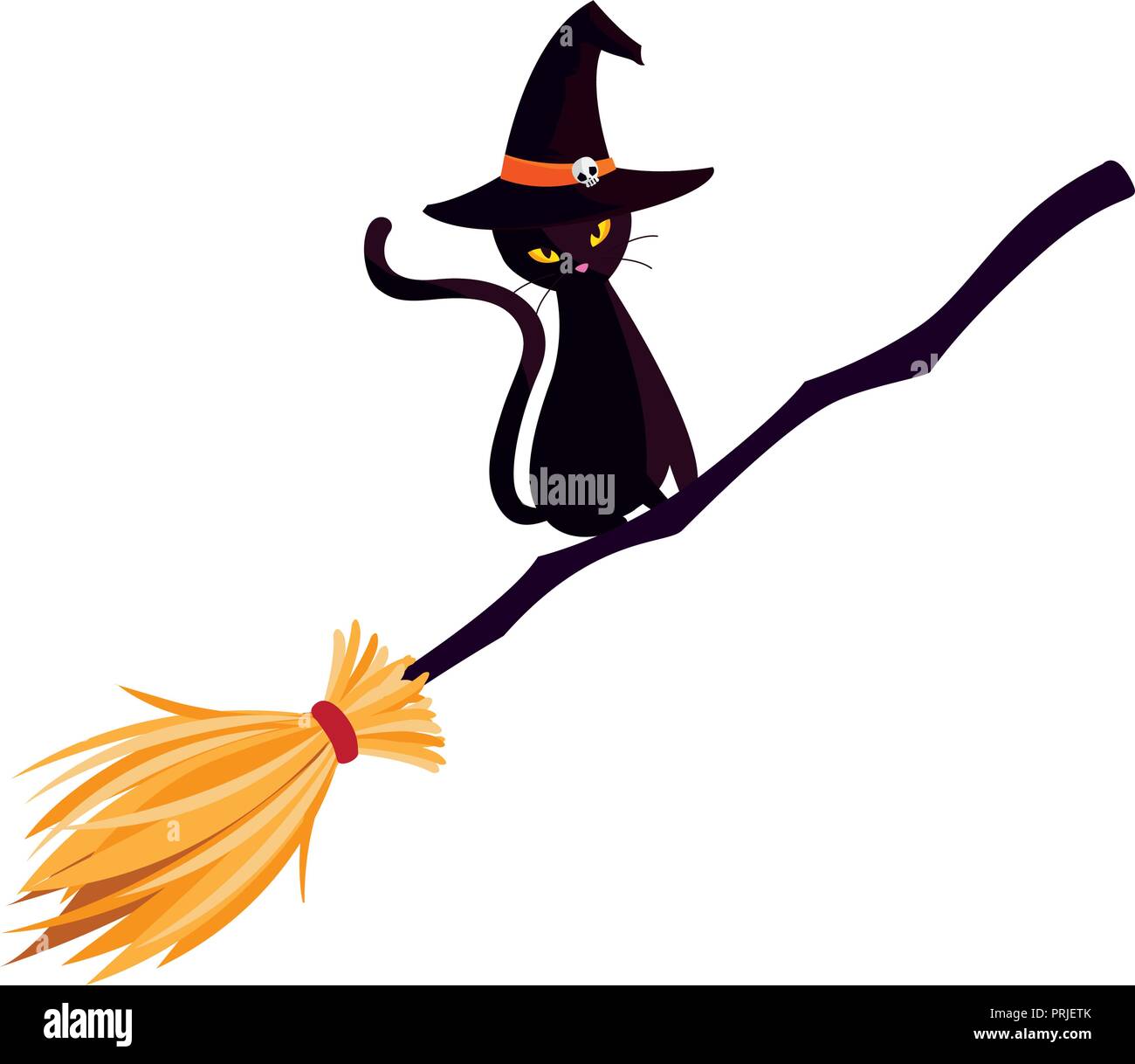 Halloween Chat Noir Avec Un Balai De Sorciere Vector Illustration Design Image Vectorielle Stock Alamy Halloween Chat Noir Avec Un Balai De Sorciere Vector Illustration Design Image Vectorielle Stock Alamy