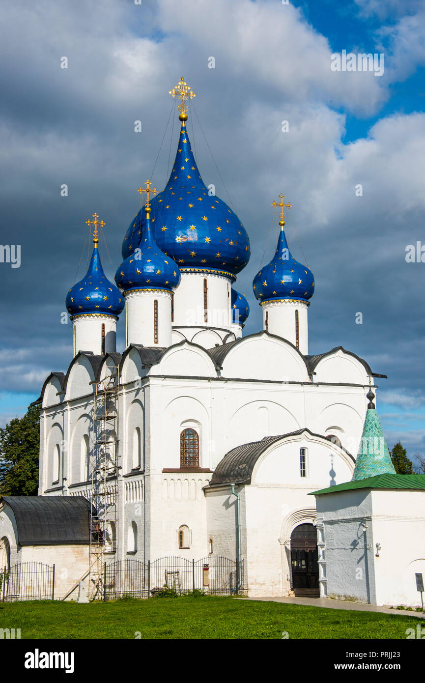 Église orthodoxe russe, Nativité de la vierge, l'Unesco world heritage sight, Suzdal, Russie Banque D'Images
