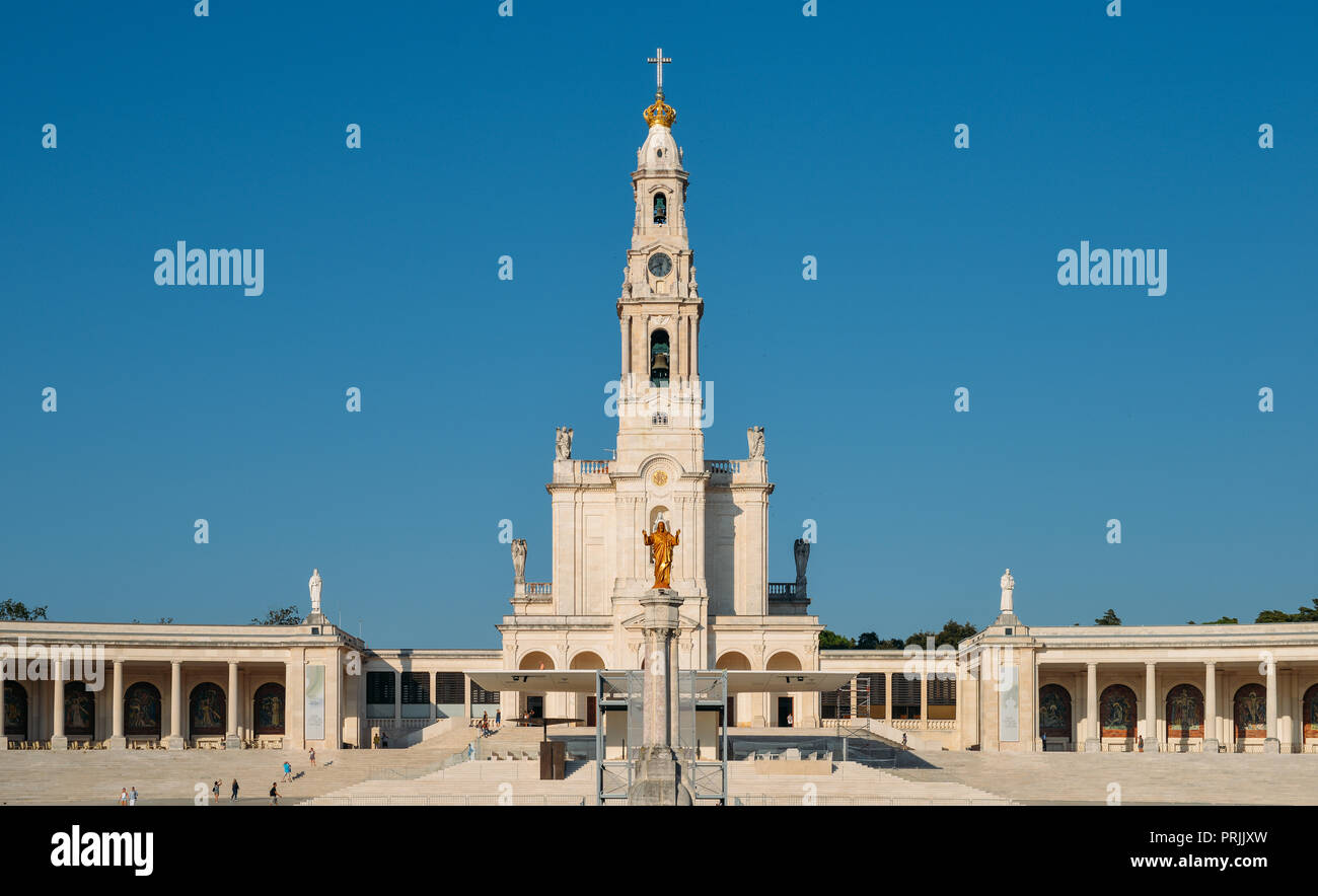 Fatima, Portugal - 27 Sept 2018 : Le sanctuaire de Fatima, qui est également connu sous le nom de Basilique de Notre Dame de Fatima, Portugal Banque D'Images