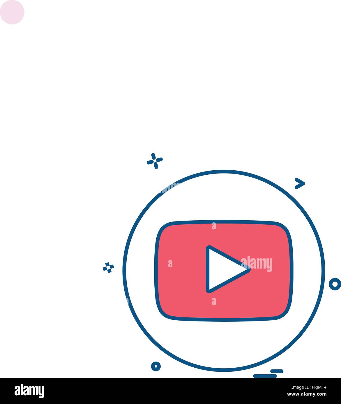 Social media network youtube Illustration de Vecteur