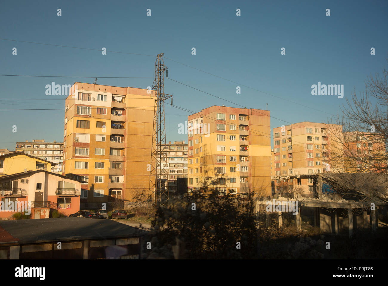 Les cités de l'ère soviétique, la Bulgarie Banque D'Images