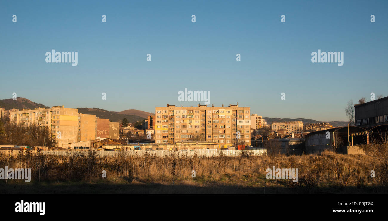 Les cités de l'ère soviétique, la Bulgarie Banque D'Images