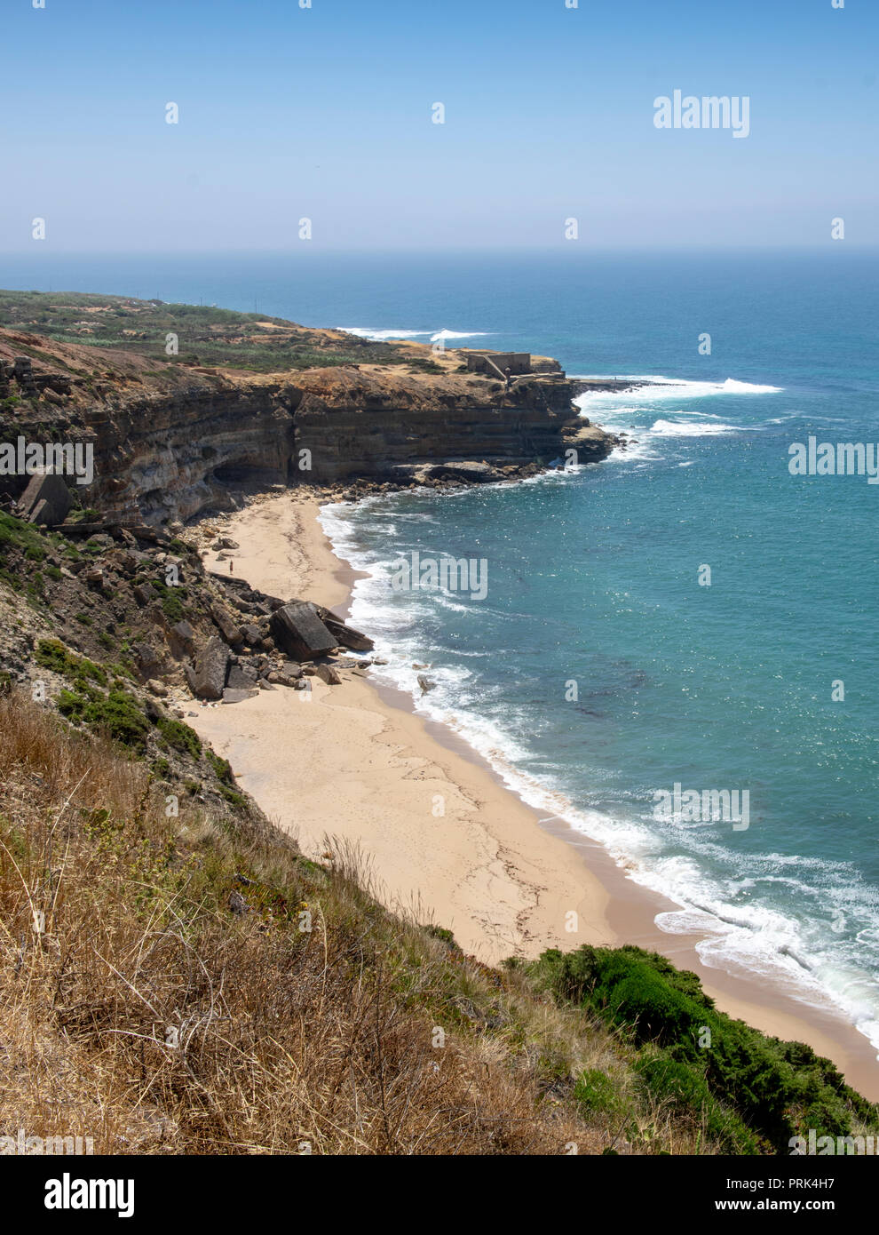 Ericeira, Praia Ribeira d'Ilhas, Ribeira d'Ilhas beach, Mafra, Portugal, Europe Banque D'Images