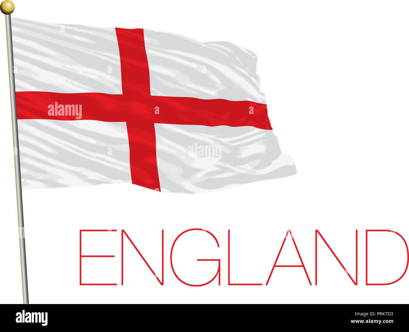 Angleterre drapeau officiel, vector illustration Illustration de Vecteur