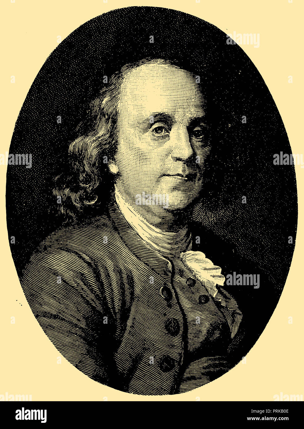 Benjamin Franklin, 1895 Banque D'Images