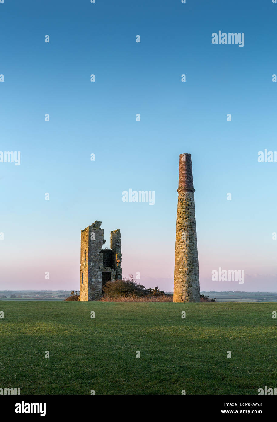 Au cours du matin d'Cornish Engine House, St Austell Banque D'Images