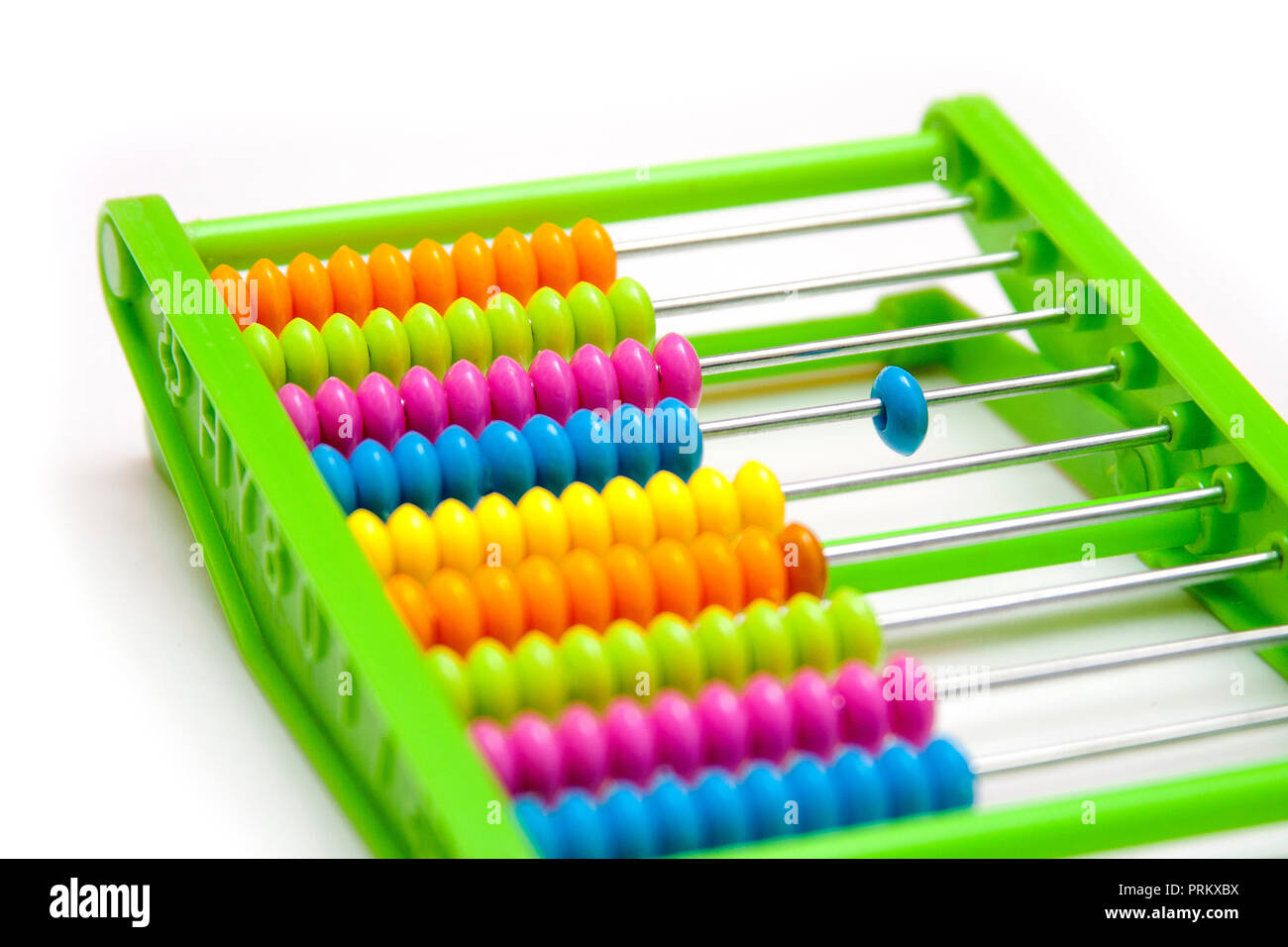 L'élément séparé, odd one out - abacus en plastique Banque D'Images