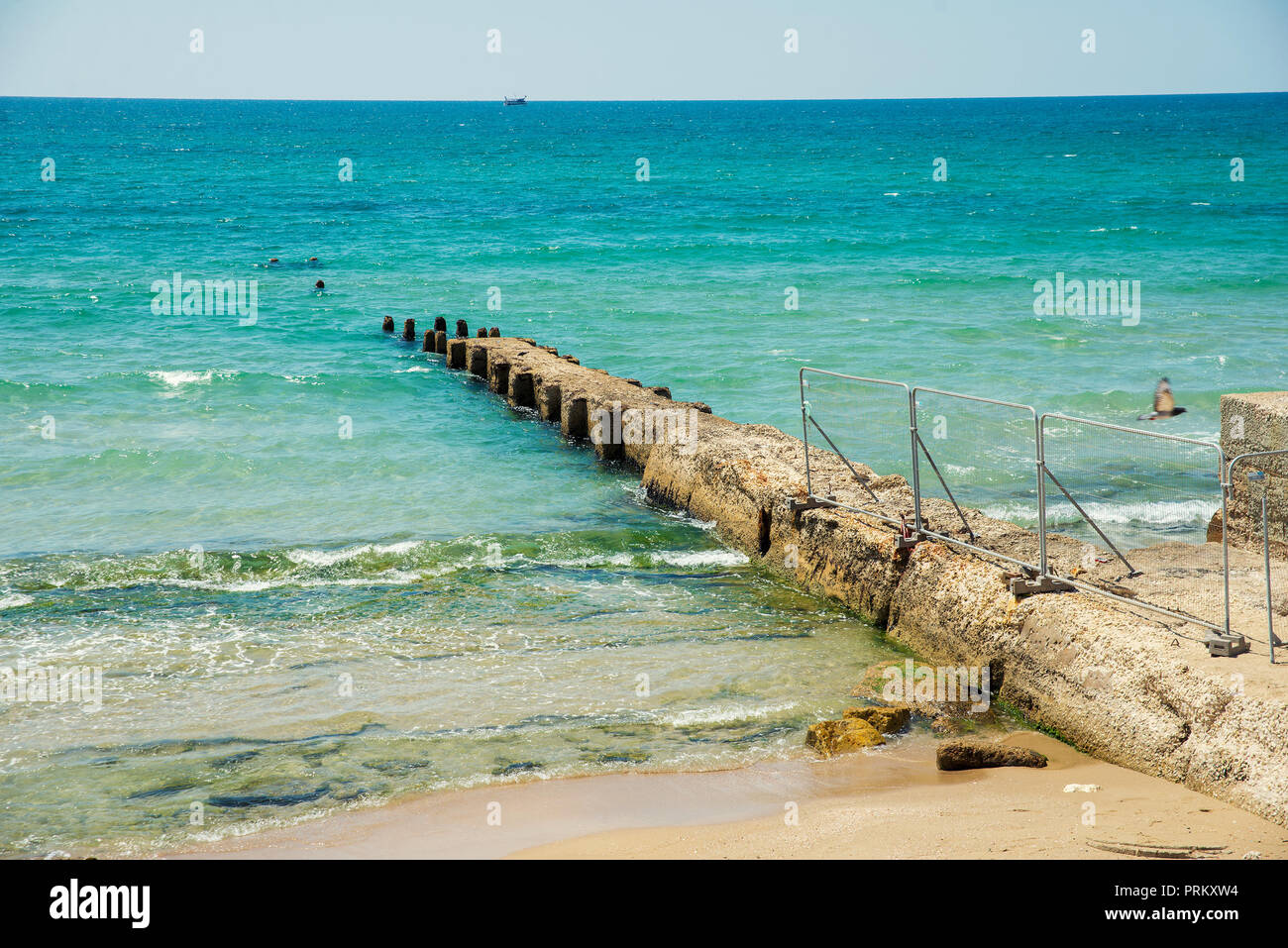 Plage à Tel Aviv Banque D'Images