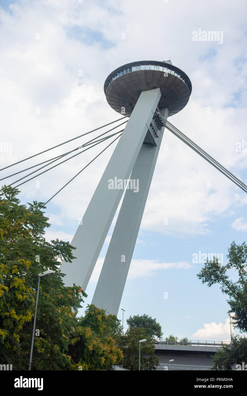 Tour d'ovni à Bratislava Slovaquie Banque D'Images
