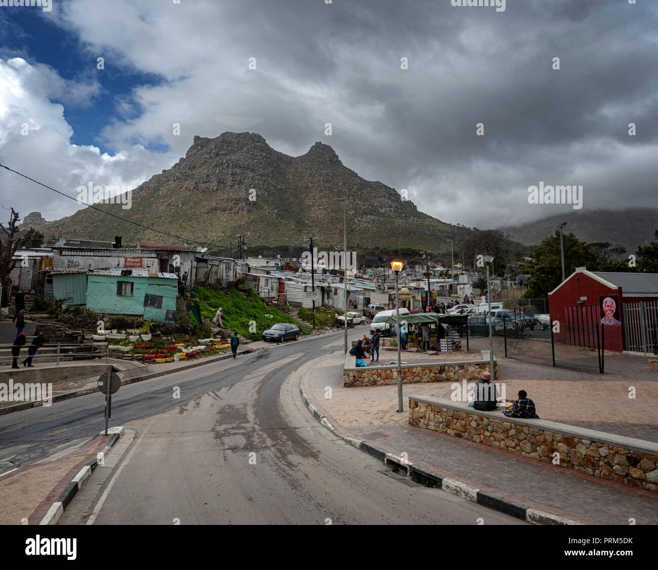 Entrée de Imizamo Yethu, un township, ou 'bidonville' dans la région de Hout Bay, près de Cape Town, Afrique du Sud Banque D'Images