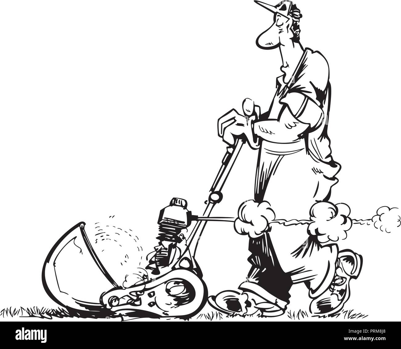 Cartoon vector illustration jardinier homme Illustration de Vecteur