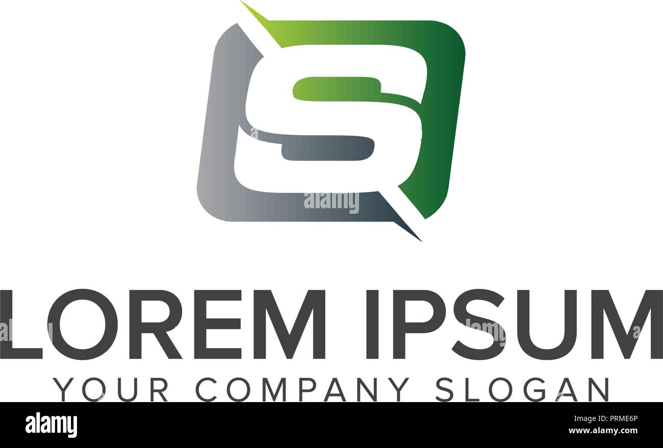 Résumé lettre S, vitesse rapide logo déménagement,signe de l'énergie rapide pour votre identité d'entreprise Illustration de Vecteur