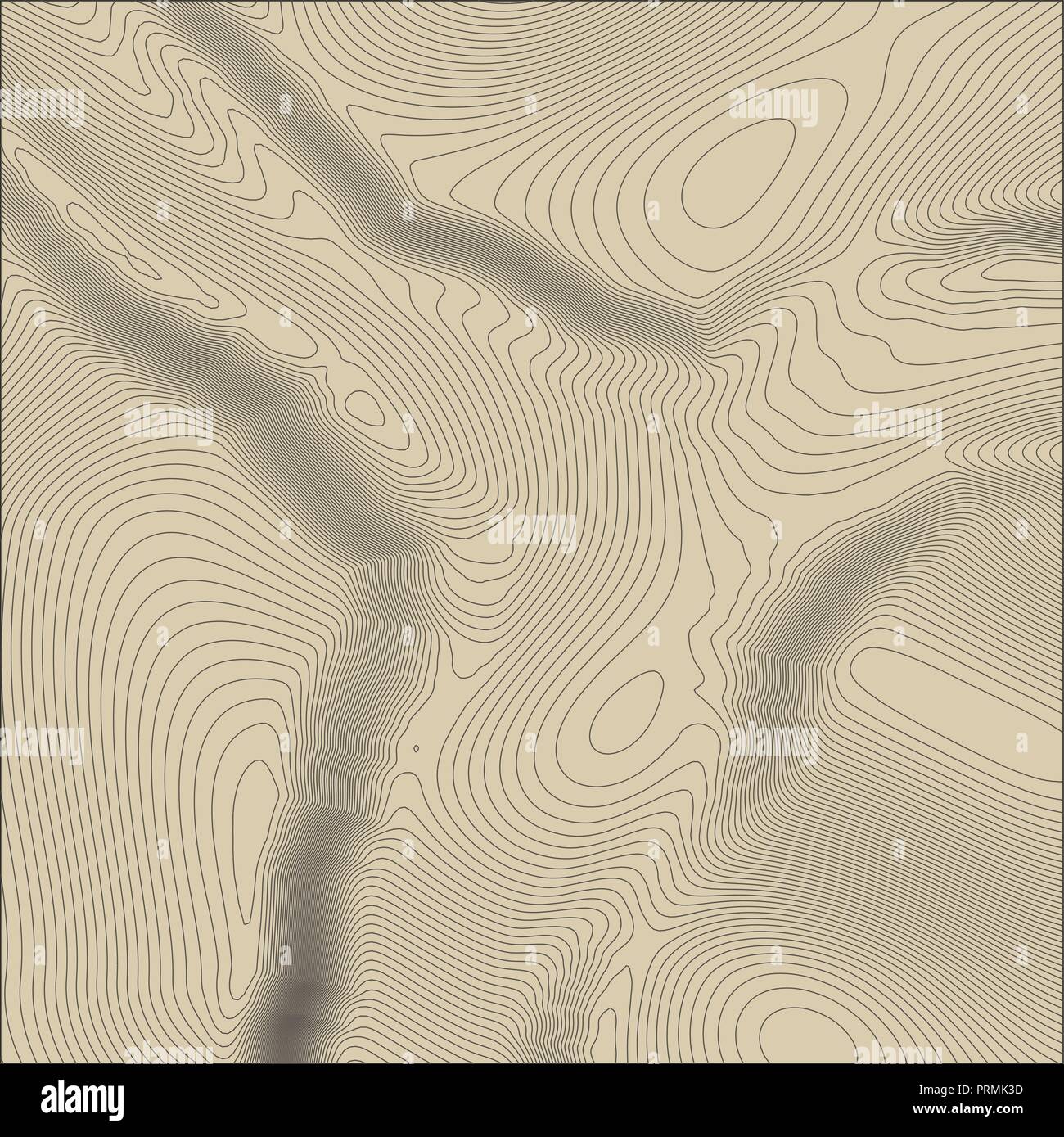Concept de fond de carte topographique avec espace pour votre copie. Illustration de Vecteur