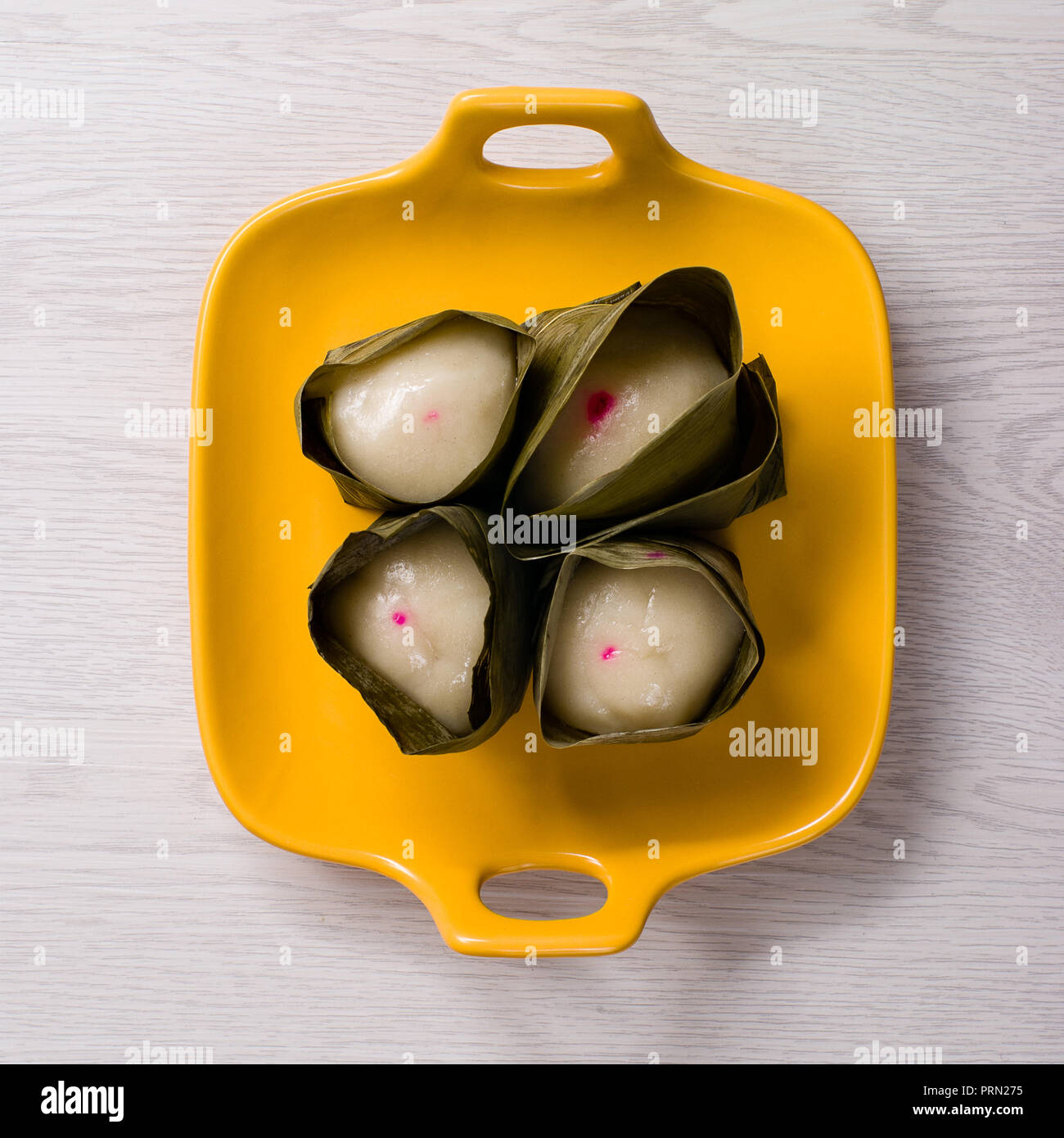 Boules de riz gluant d'Arachide alimentaire Banque D'Images