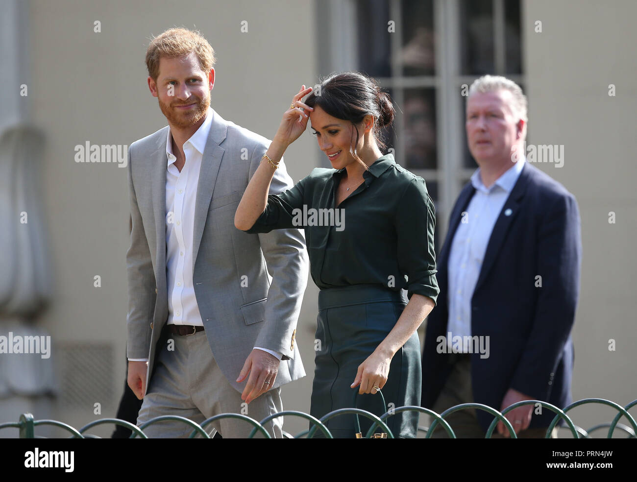 Brighton, UK, 3 octobre 2018. Le duc et la duchesse de Sussex visiter le pavillon royal de Brighton:James Crédit Boardman/Alamy Live News Banque D'Images