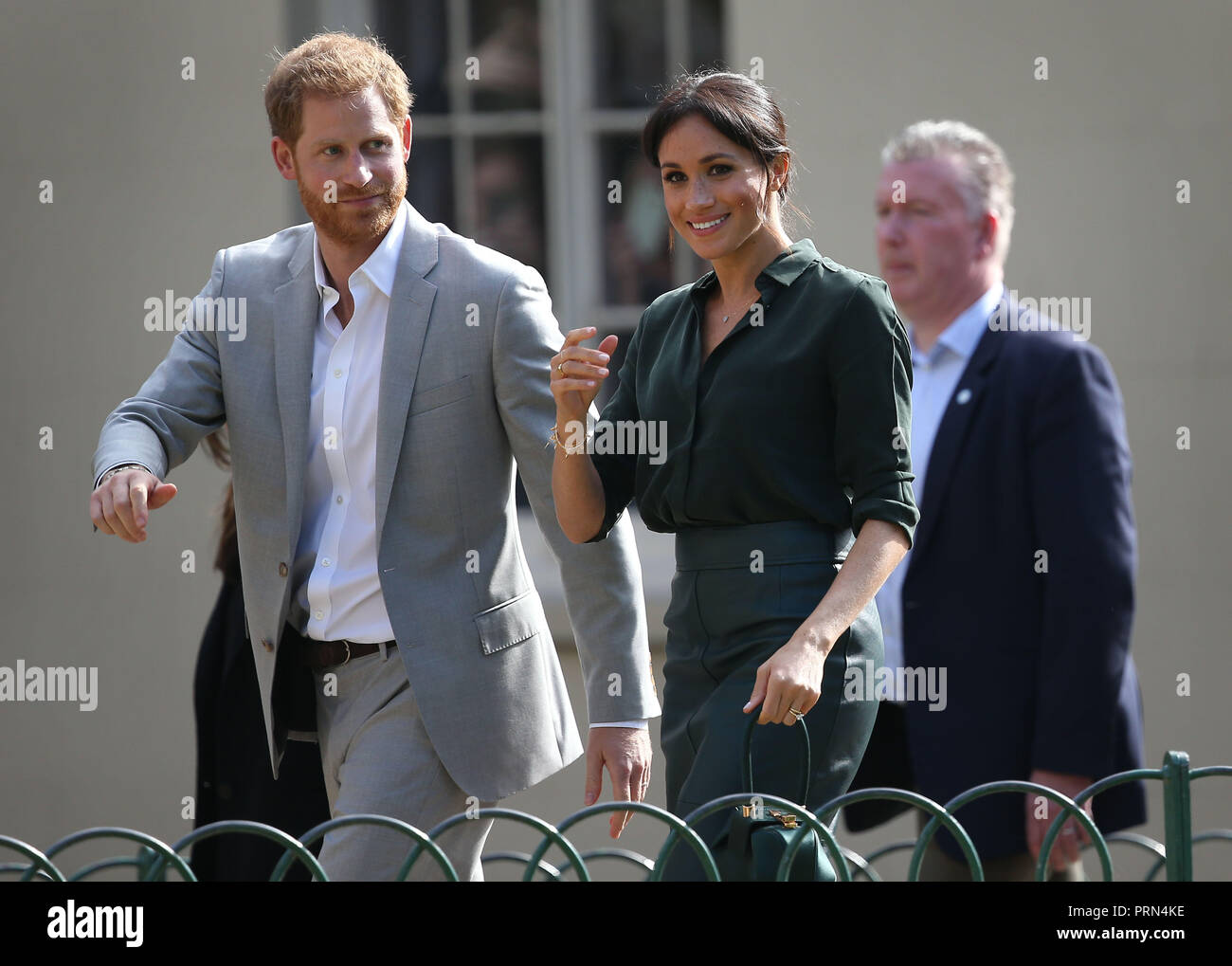 Brighton, UK, 3 octobre 2018. Le duc et la duchesse de Sussex visiter le pavillon royal de Brighton:James Crédit Boardman/Alamy Live News Banque D'Images