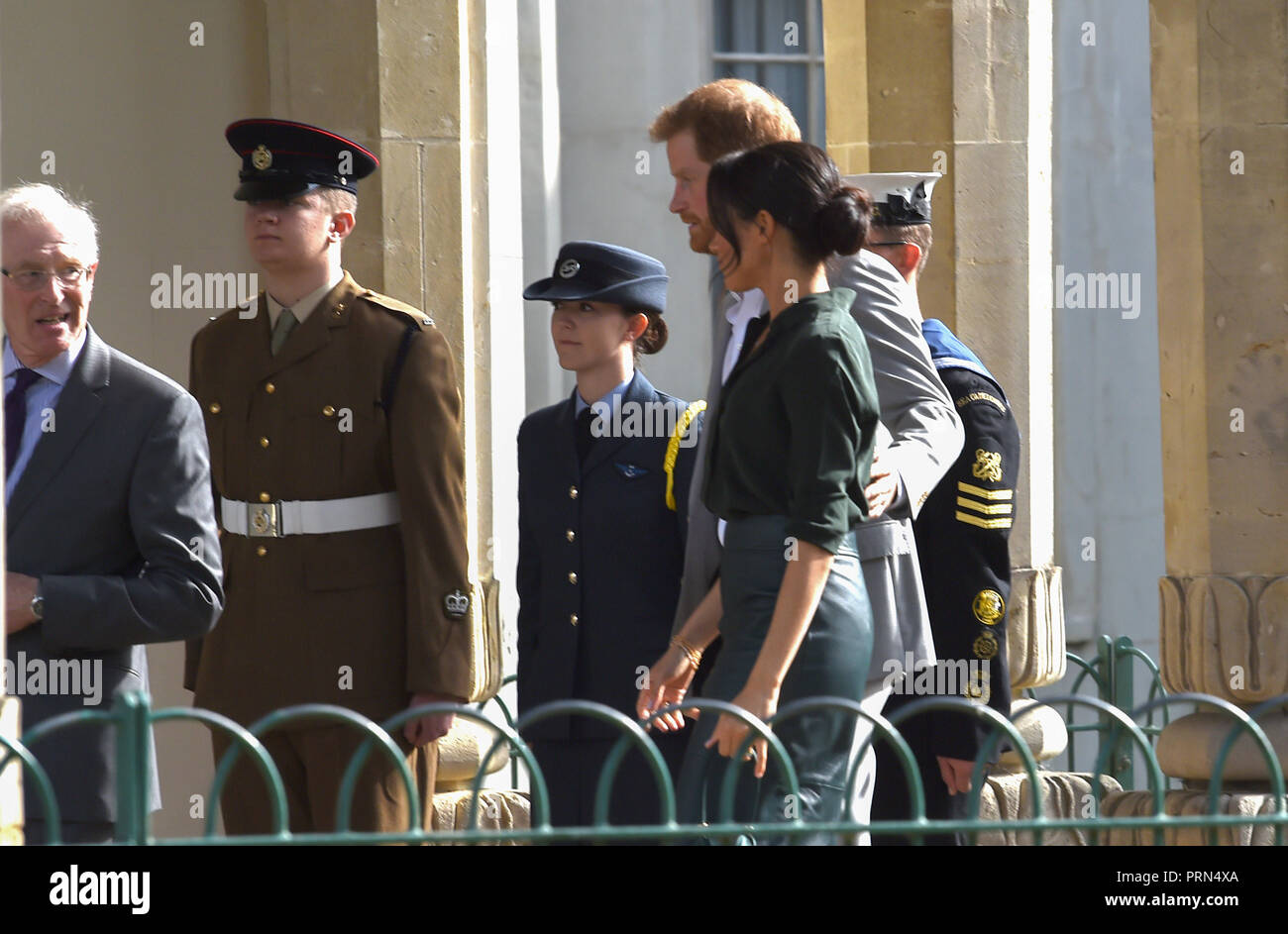 Brighton UK 3 Octobre 2018 - Le duc et la duchesse de Kent arrivent au Royal Pavilion à Brighton aujourd'hui dans le cadre de leur première visite à la région où ils ont été à Chichester et Bognor ainsi que Brighton Crédit : Simon Dack/Alamy Live News Banque D'Images