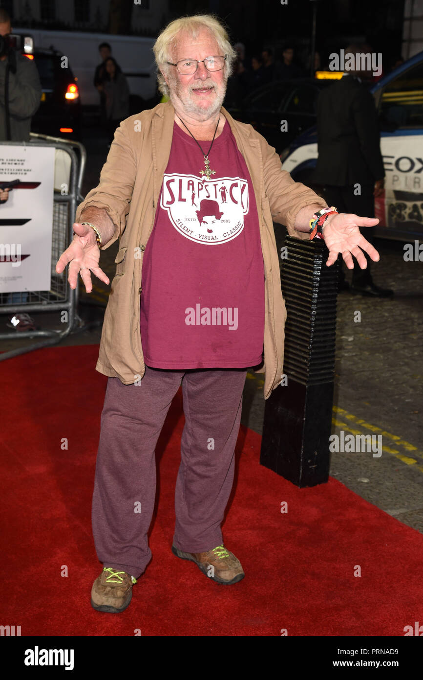 Londres, Royaume-Uni. 03 octobre, 2018 : Bill Oddie à la première de 'Johnny English frappe à nouveau" au Curzon Mayfair, Londres. Photo : Steve Sav/Featureflash Crédit : Paul Smith/Alamy Live News Banque D'Images