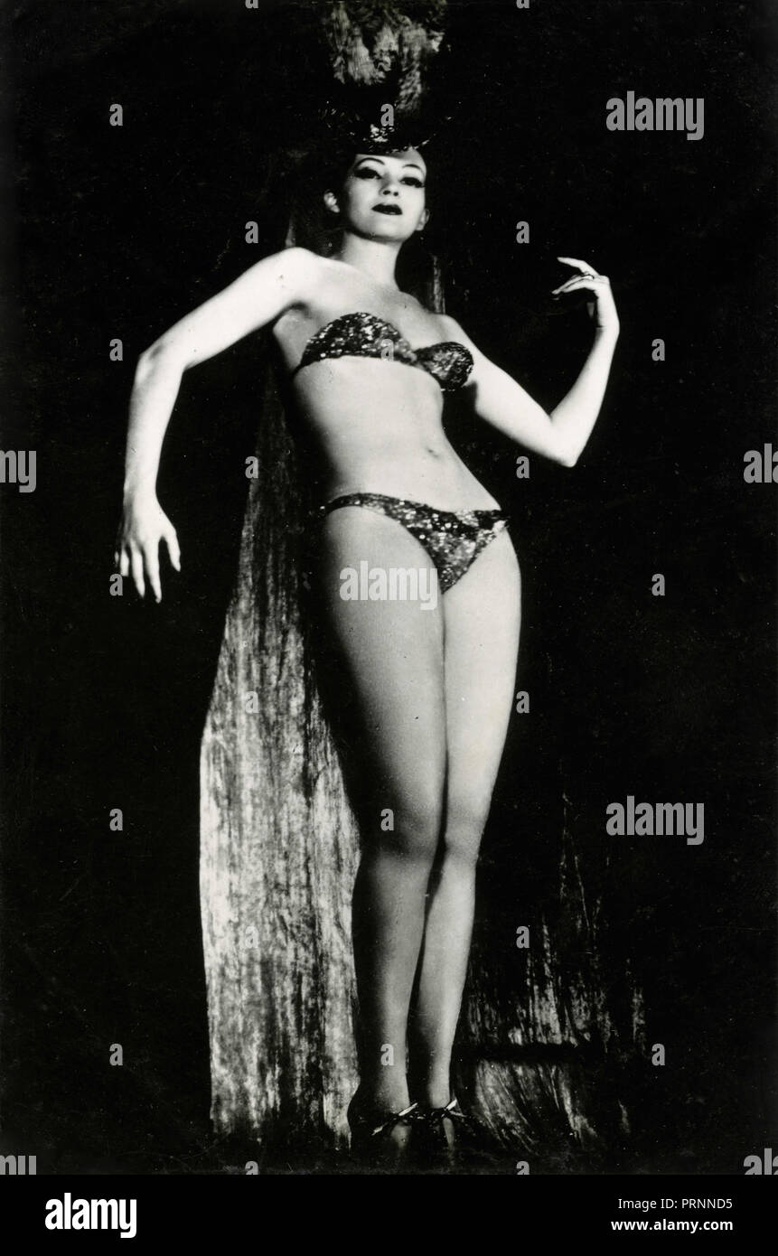 Gilda interprète burlesque Italien Marino, 1950 Banque D'Images