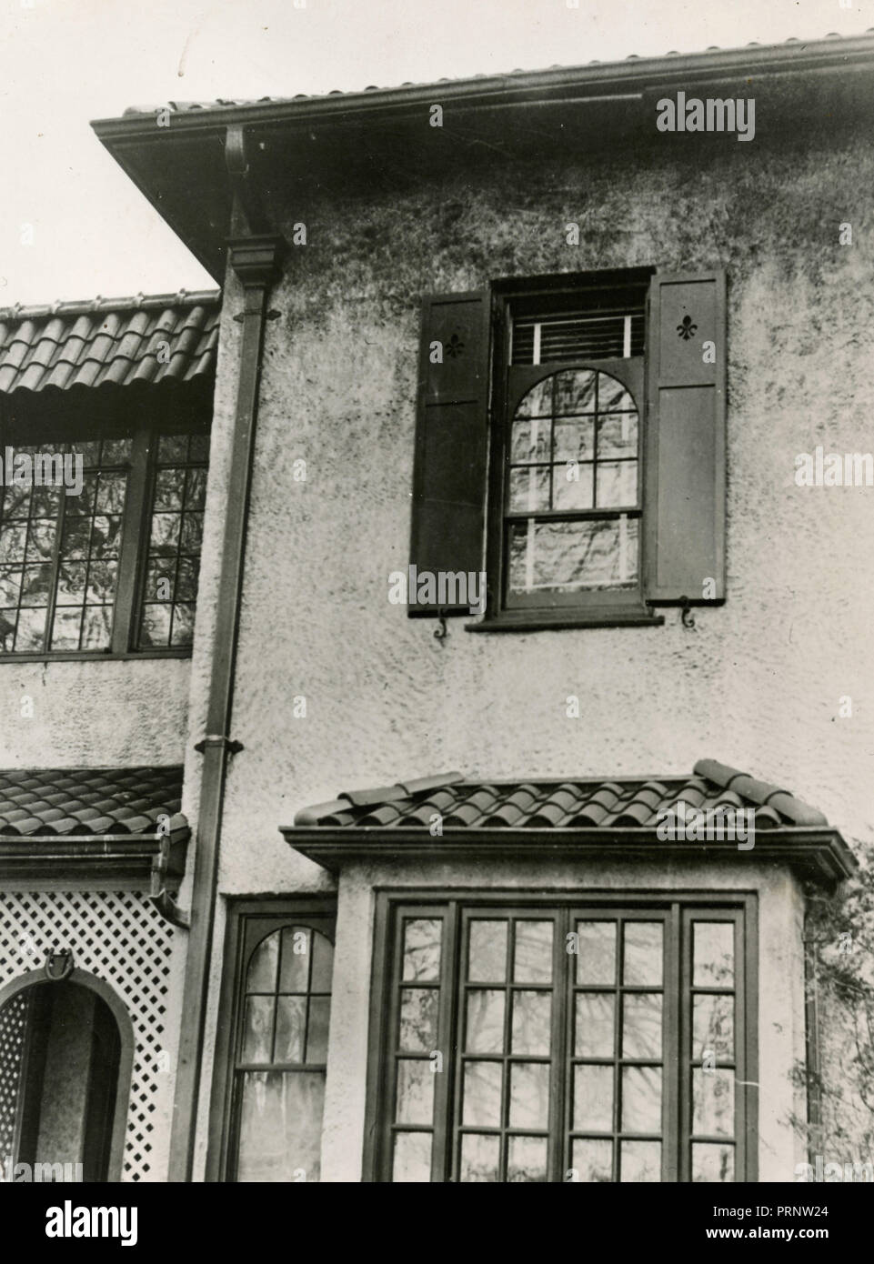 L'endroit où Donald Coster AKA Philip Musica s'est tué, Fairfield, Conn, USA 1938 Banque D'Images