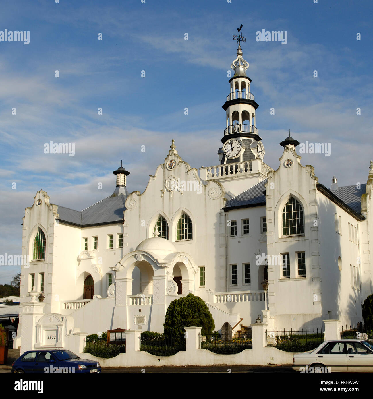 Église réformée hollandaise, Swellendam, Western Cape, Afrique du Sud, l'Afrique. Banque D'Images