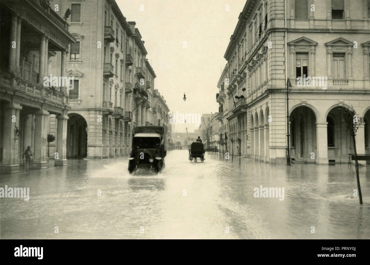 Corso Vittorio Emanuele, Turin, Italie 1933 Banque D'Images