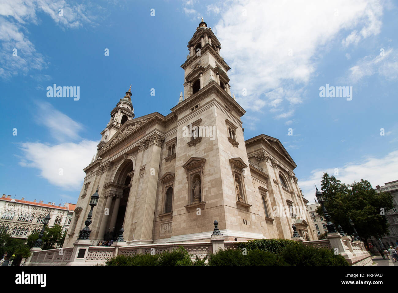 Basilique de Saint-Etienne, une cathédrale catholique romaine à Budapest, en Hongrie, en Europe. Célèbre monument de la capitale européenne de l'Est Banque D'Images