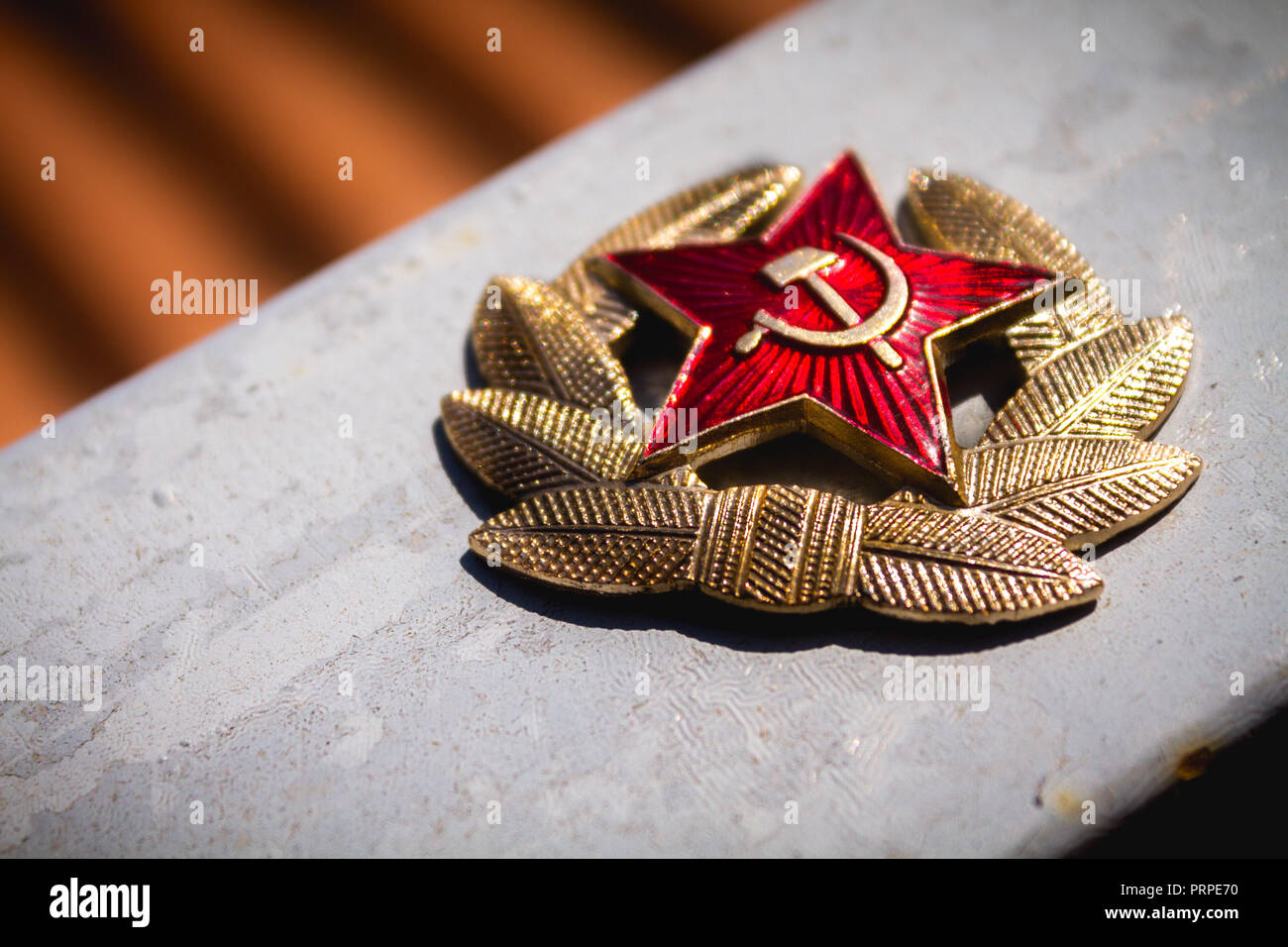 Insigne soviétique communiste Banque D'Images