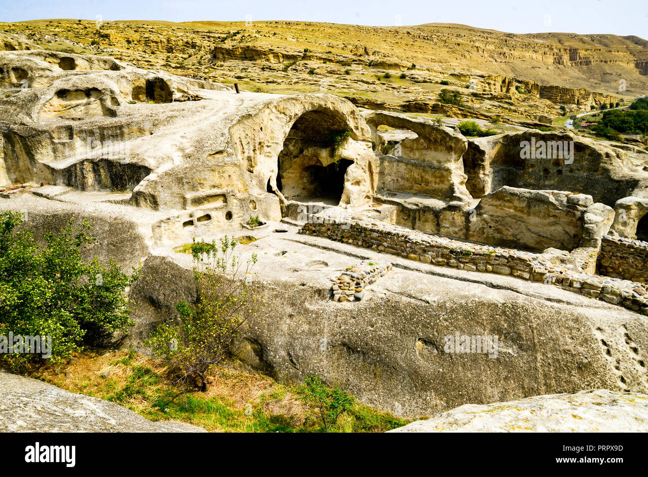 La cave historique ville d'Uplistsikhe en Géorgie Banque D'Images