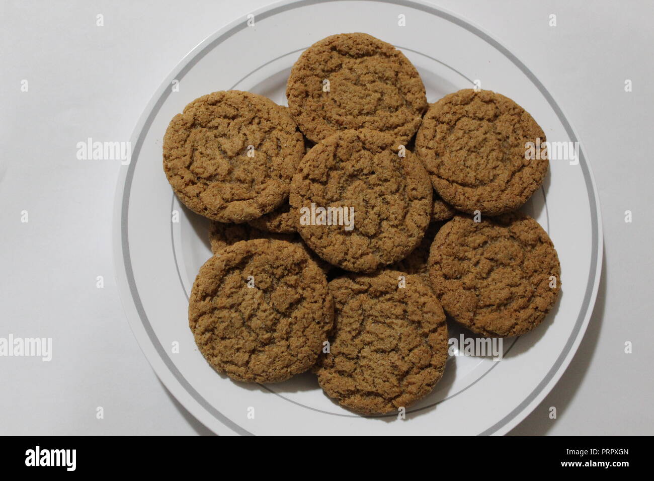 Pumpkin cookies sur une plaque Banque D'Images