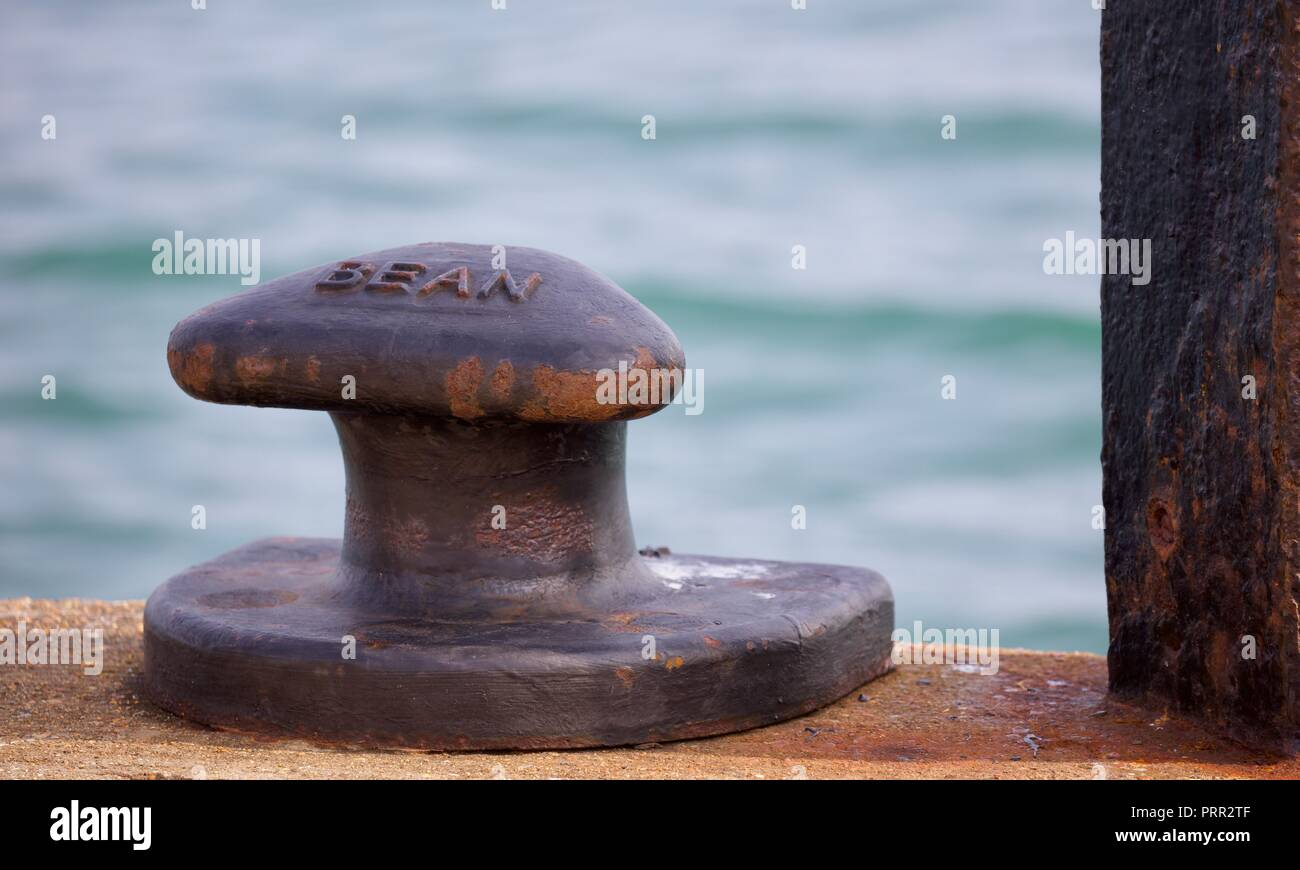 Amarrage Bollard Banque D'Images