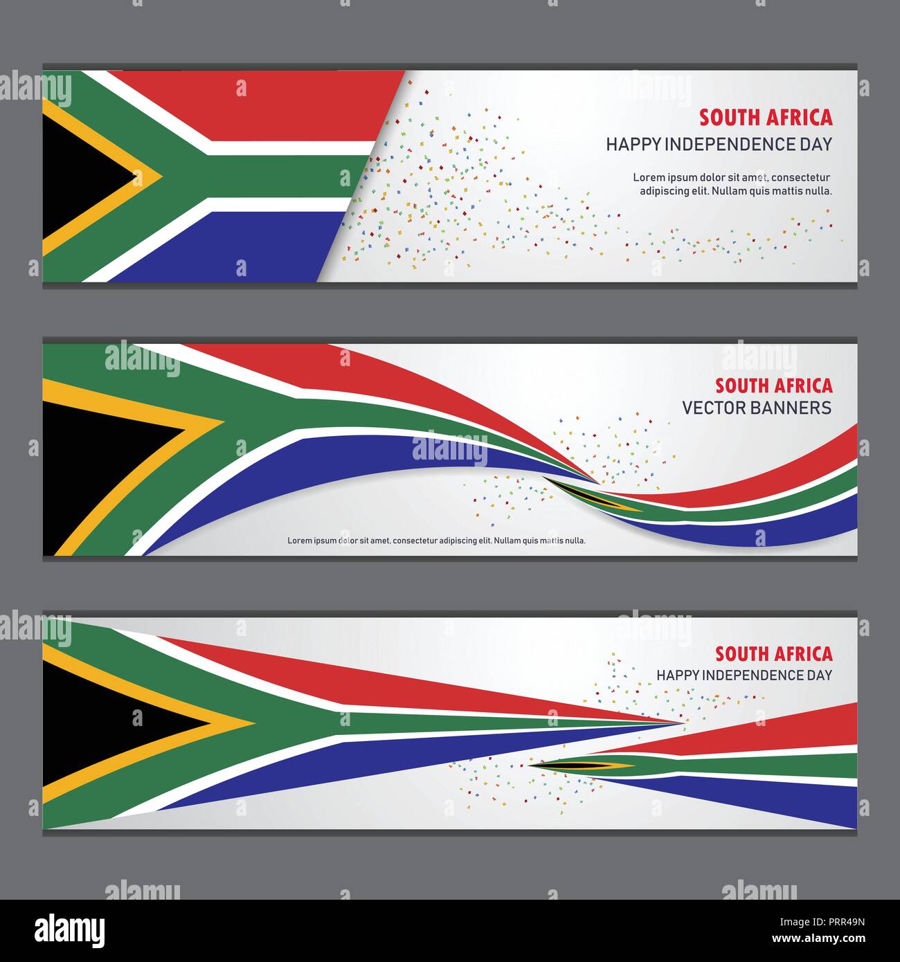 Le jour de l'indépendance de l'Afrique du Sud résumé fond bannière design et flyer, carte postale, paysage, célébration vector illustration Illustration de Vecteur