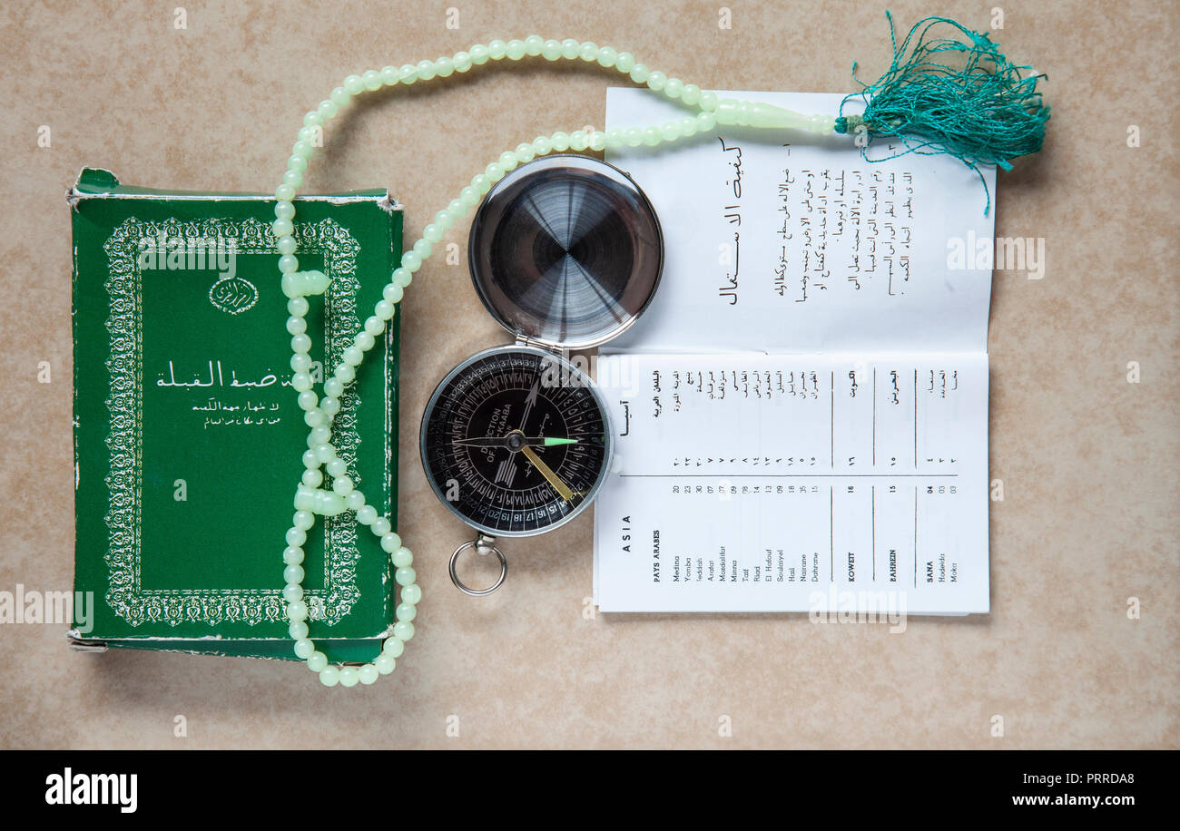 Bien-utilisé Quibla / Qibla compass (où les musulmans utiliser pour