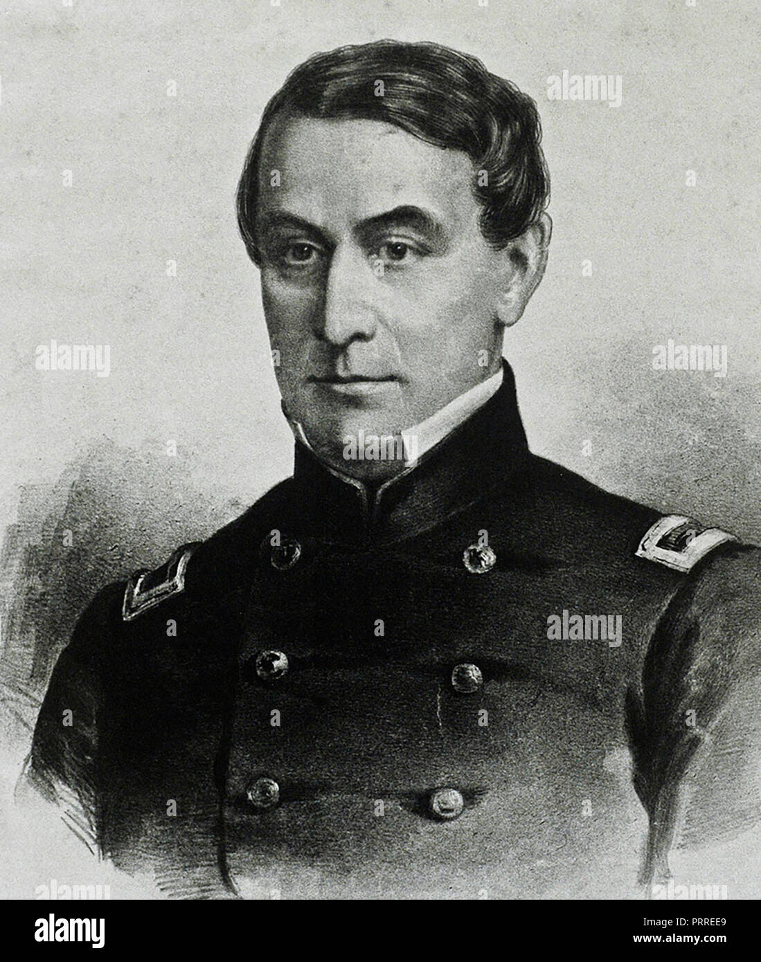 Le Major Robert Anderson - Commandant de Fort Sumter, 1860 Banque D'Images