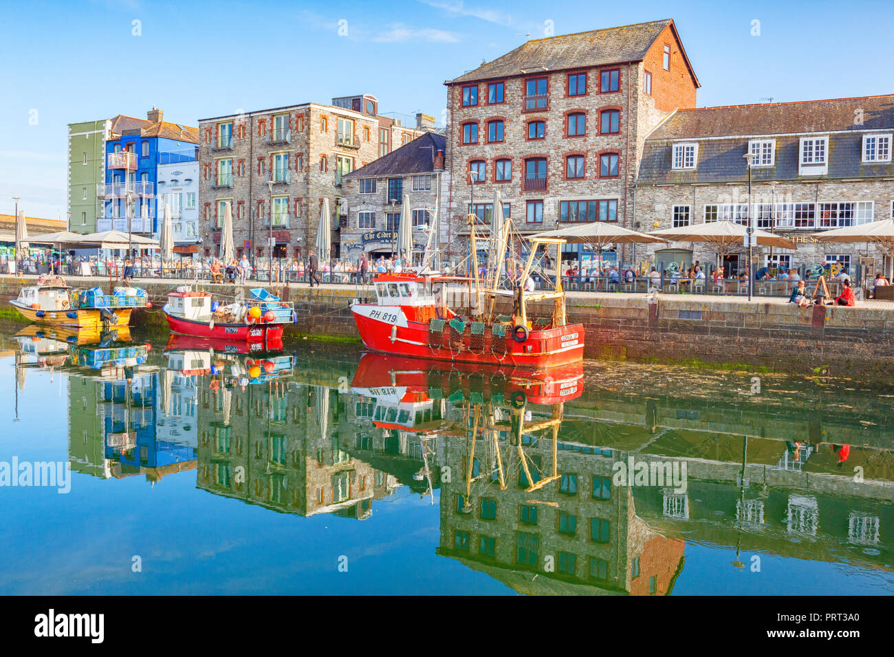 9 juin 2018 : Plymouth, Devon, UK - Barbican Plymouth Sutton et piscine. Banque D'Images