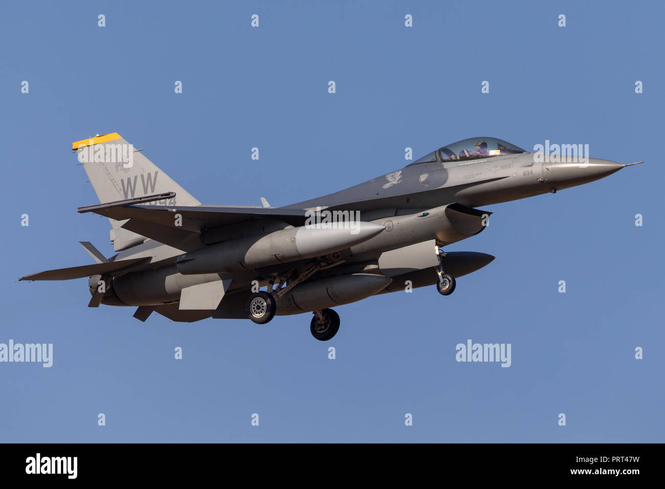 United Staes Air Force (USAF) Lockheed F-16CJ Fighting Falcon 92-3894 du 14e Escadron de chasse, 35e Escadre de chasse à Misawa Air Base, le Japon. Banque D'Images