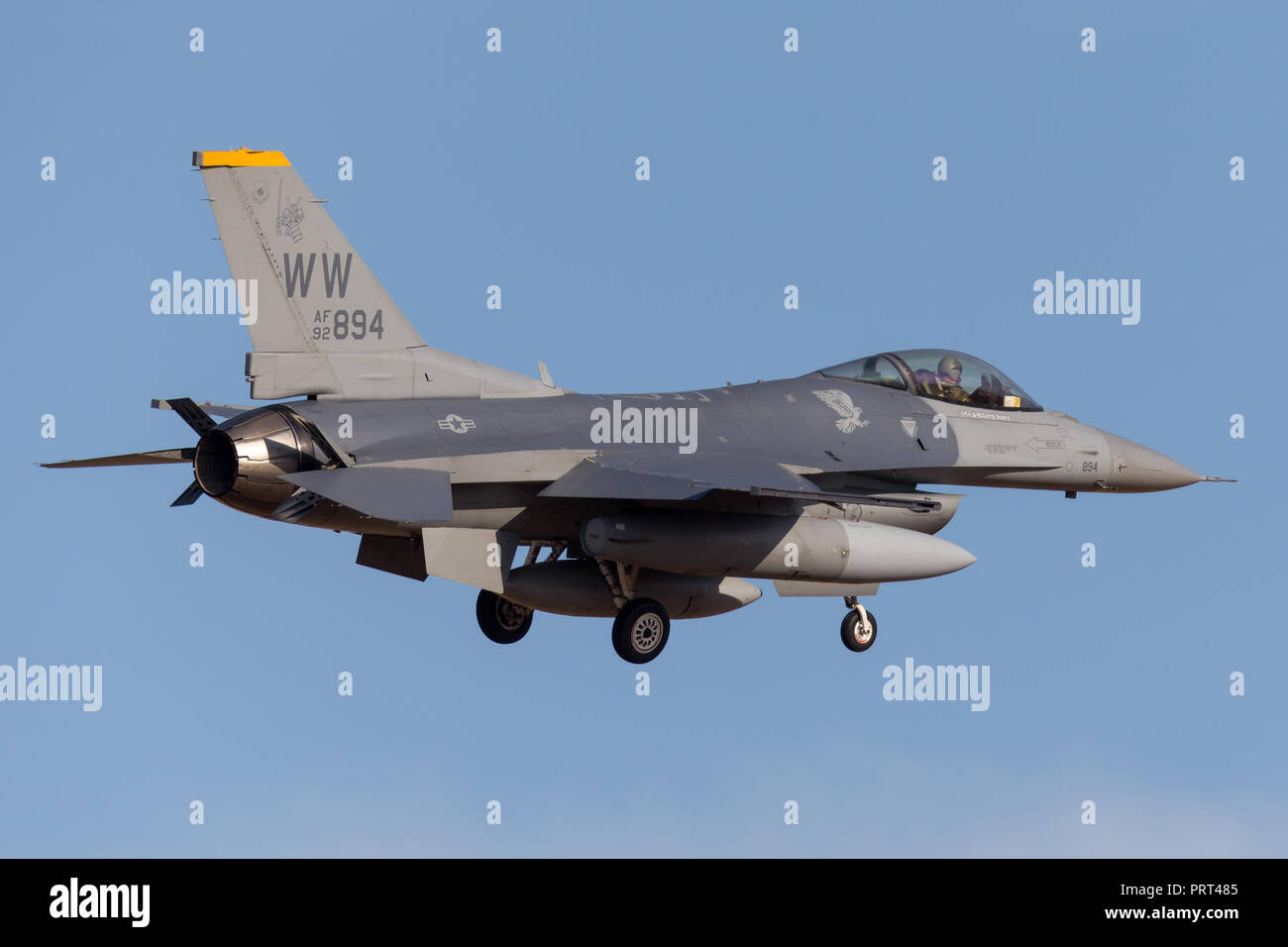 United Staes Air Force (USAF) Lockheed F-16CJ Fighting Falcon 92-3894 du 14e Escadron de chasse, 35e Escadre de chasse à Misawa Air Base, le Japon. Banque D'Images