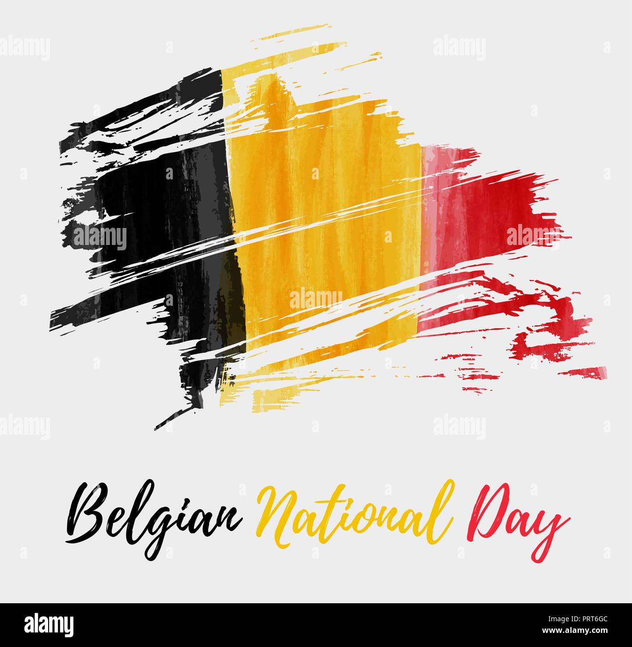 Maison de fond pour fête nationale belge. Grunge flag aquarelle peint Illustration de Vecteur