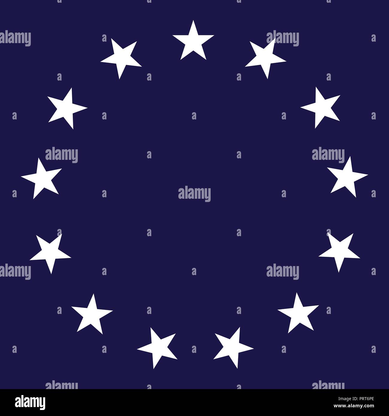 13 Stars Circle Vector Illustration Illustration de Vecteur