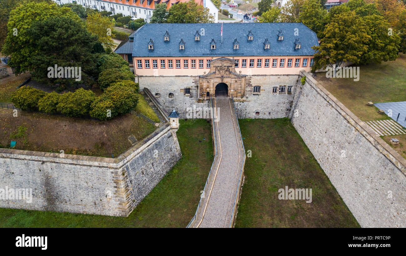 Citadelle de Petersberg ou Zitadelle Petersberg, Erfurt, Allemagne Banque D'Images