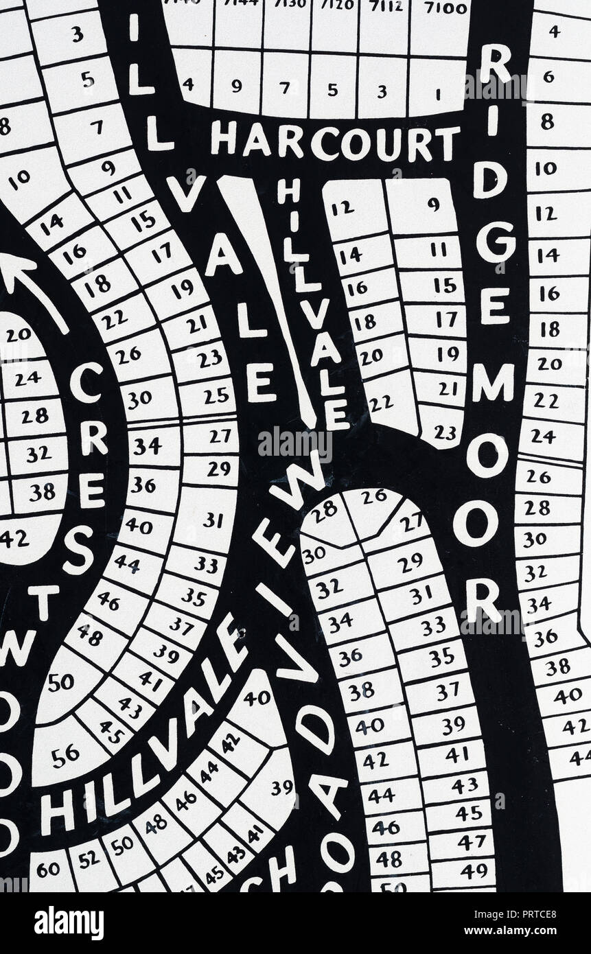 Plan de les terrains marécageux dans Clayton Banque D'Images