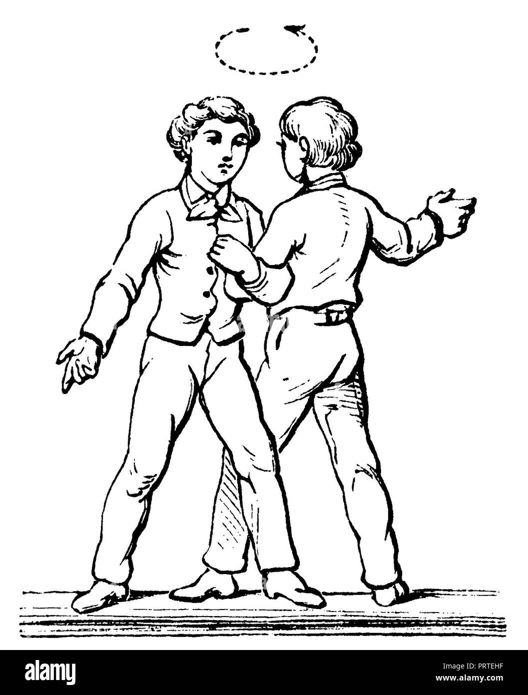 La gymnastique, exercices passant par, bras dessus bras dessous, 1890