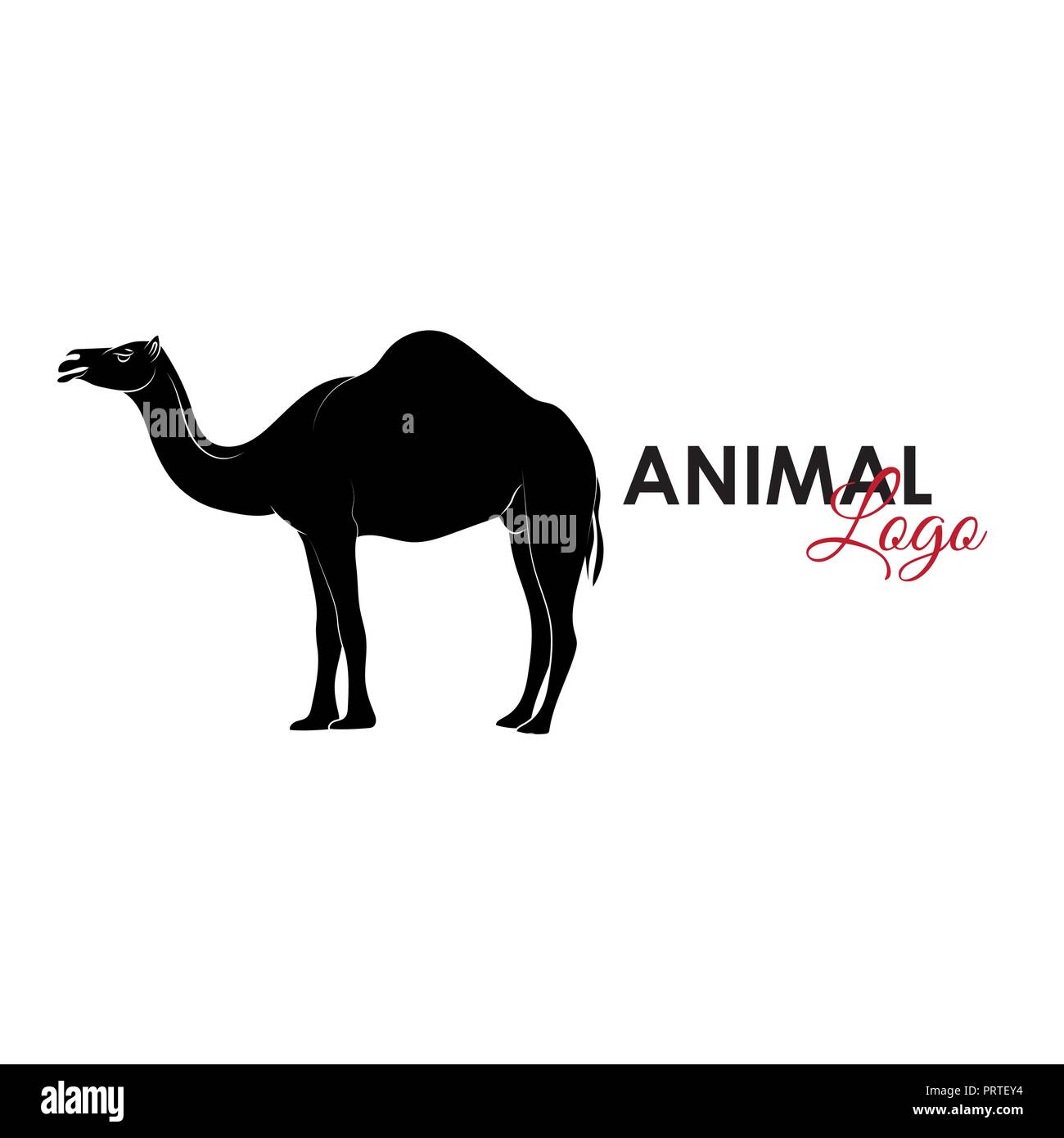 L'icône de chameau symbole logo vector illustration Illustration de Vecteur