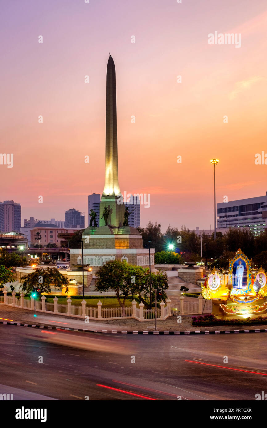 Victory Monument, Bangkok, Thaïlande Banque D'Images