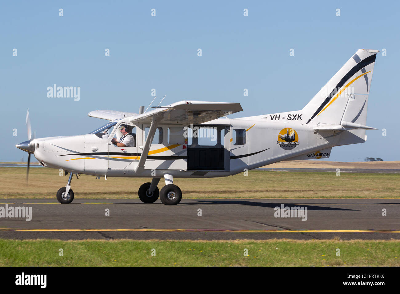 Gippsland Aeronautics Ga8 Airvan Vh Sxk Seul Utilitaire Moteur Avion Utilise Pour Les Operations De Parachutisme Photo Stock Alamy