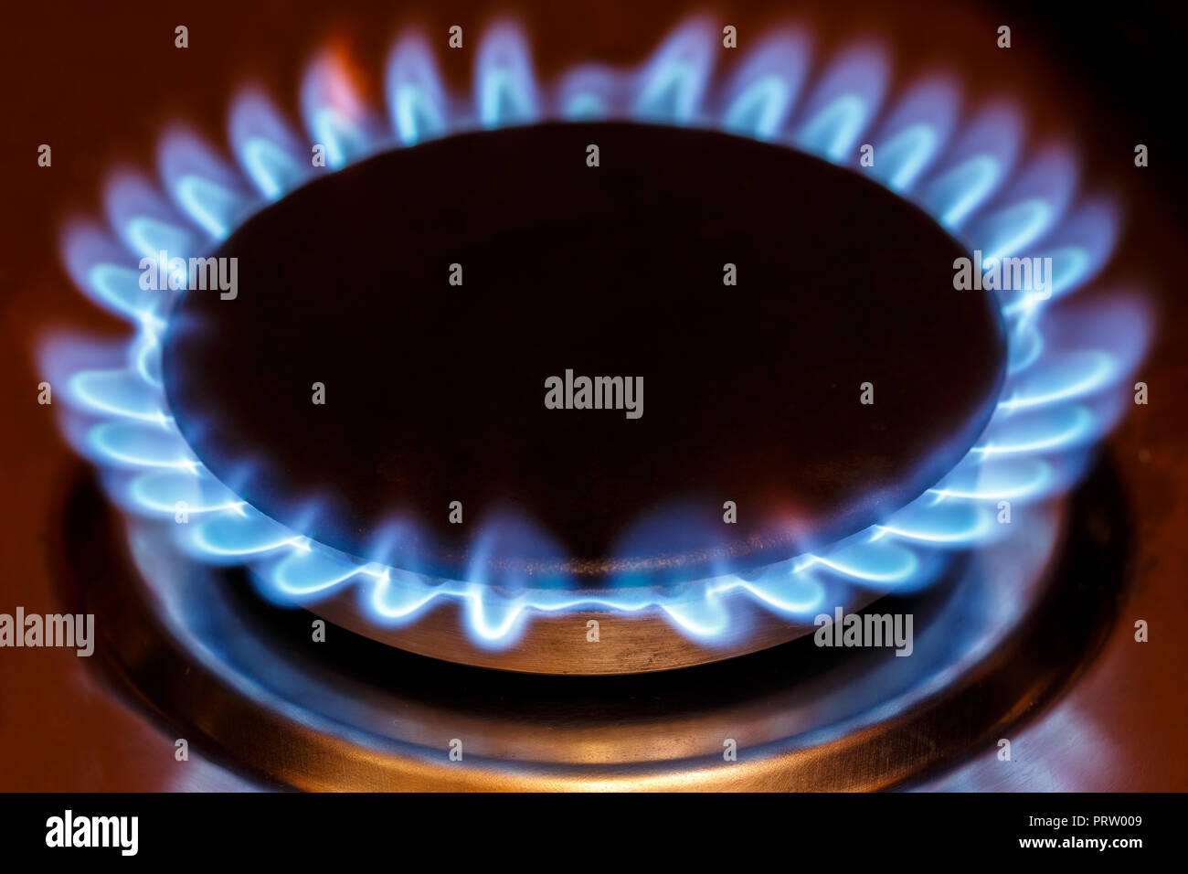 Bruleur A Gaz A Flamme Cuisiniere A Gaz Photo Stock Alamy