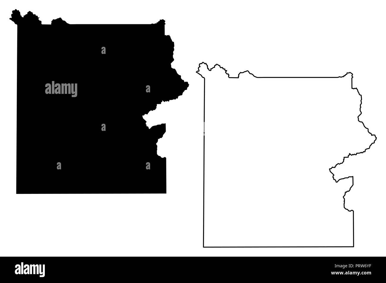 Le Parc National de Yellowstone (Etats-Unis d'Amérique, France) vector illustration, scribble sketch carte du Parc National de Yellowstone Illustration de Vecteur